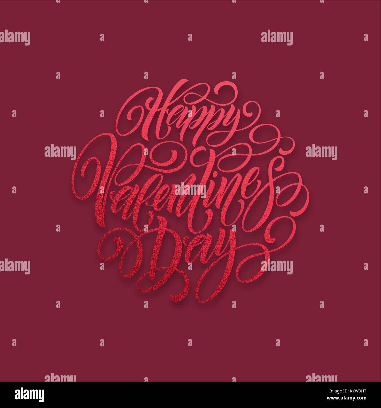 Festive sparkle layout template design Glitter Lettering Happy Valentine day card. Vector illustration Stock Vector