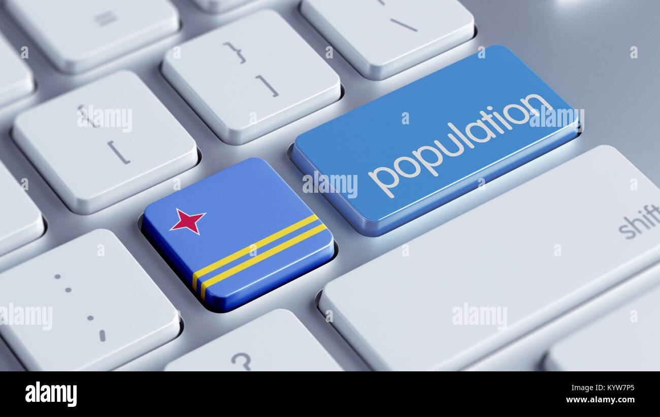Aruba High Resolution Population Concept Stock Photo Alamy