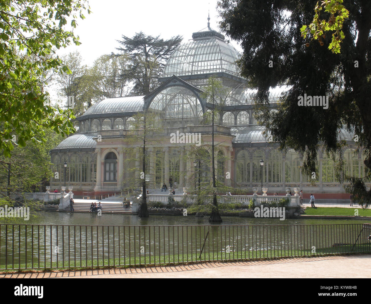Madrid Parque del Retiro, Palacio de Cristal, 'Crystal Palace' Stock Photo