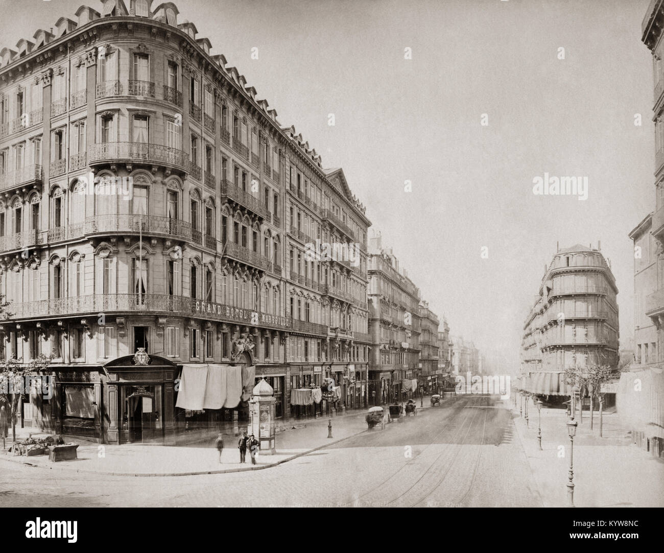 Rue de Noailles, Marseille, France, c.1890 Stock Photo  Alamy