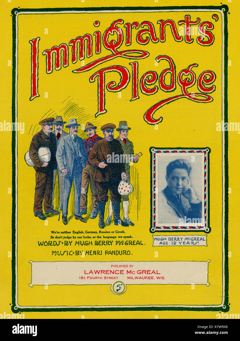 Immigrant Pledge Stock Photo