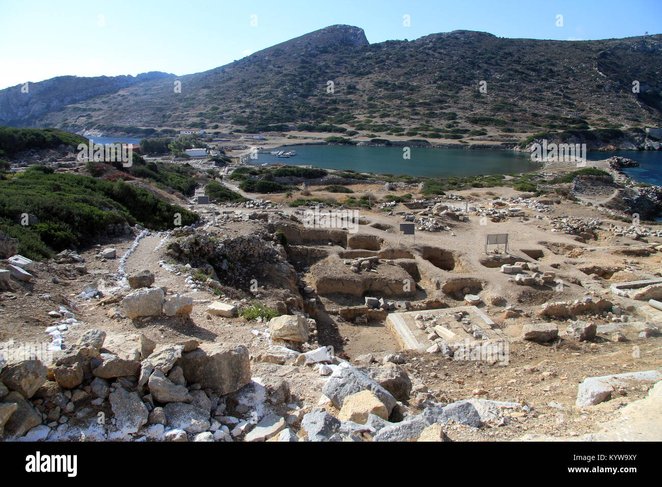 Ruins of Knidos and sea coast in Turkey Stock Photo - Alamy