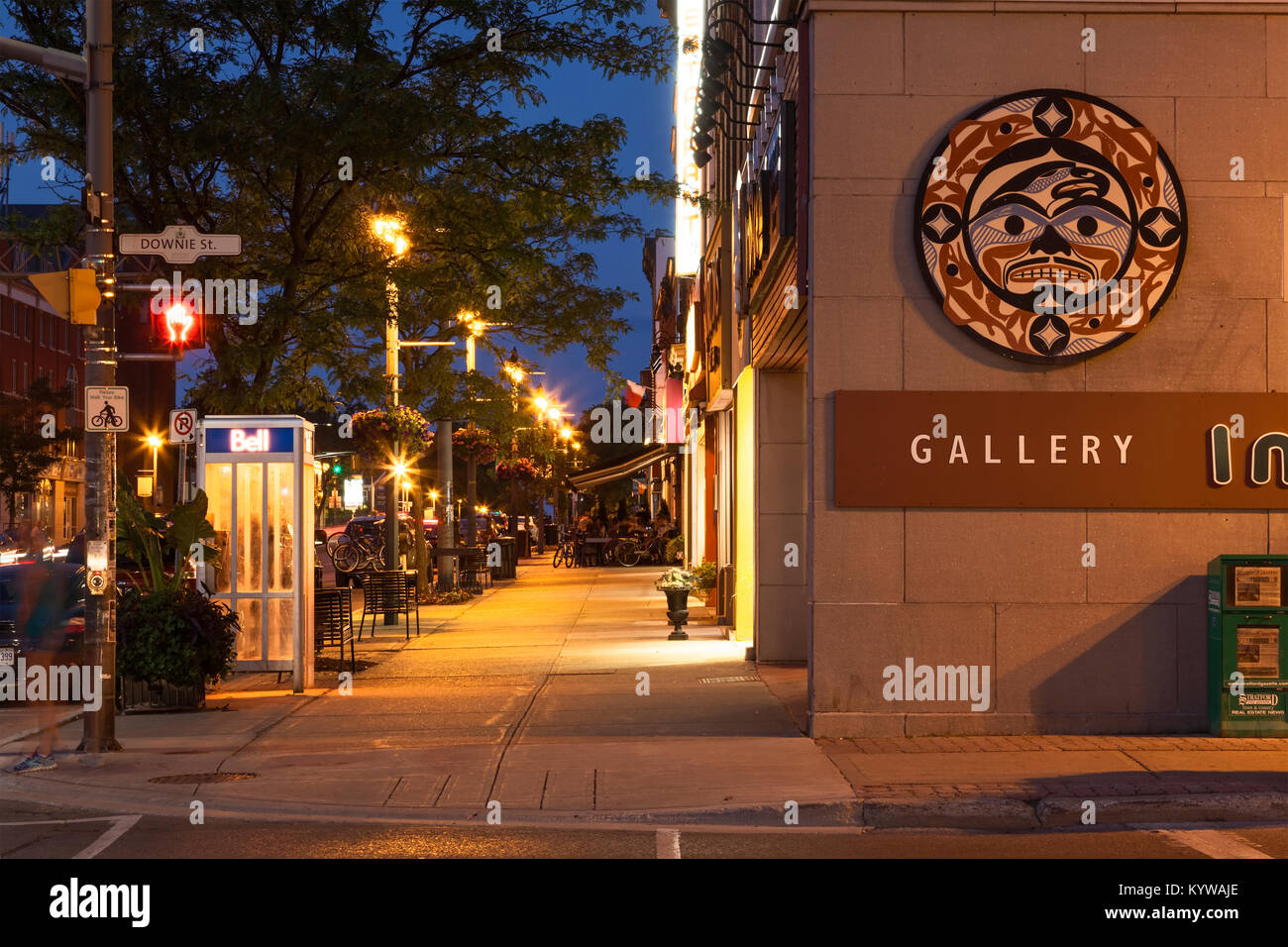 Gallery Indigena Stratford along Ontario Street in Stratford, Ontario, Canada. Stock Photo