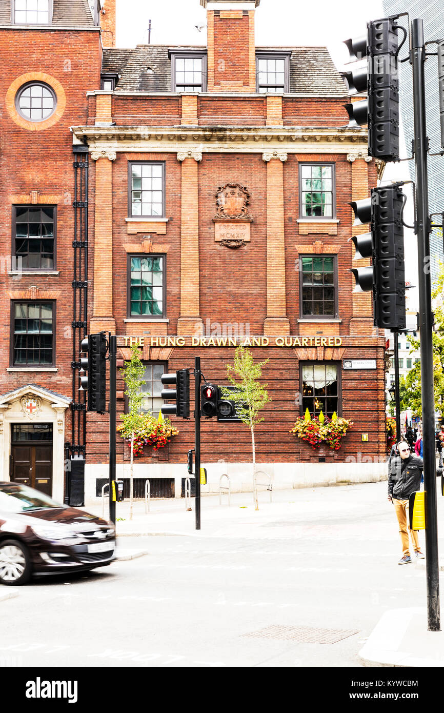 Hung drawn and quartered tower hill london hires stock photography and