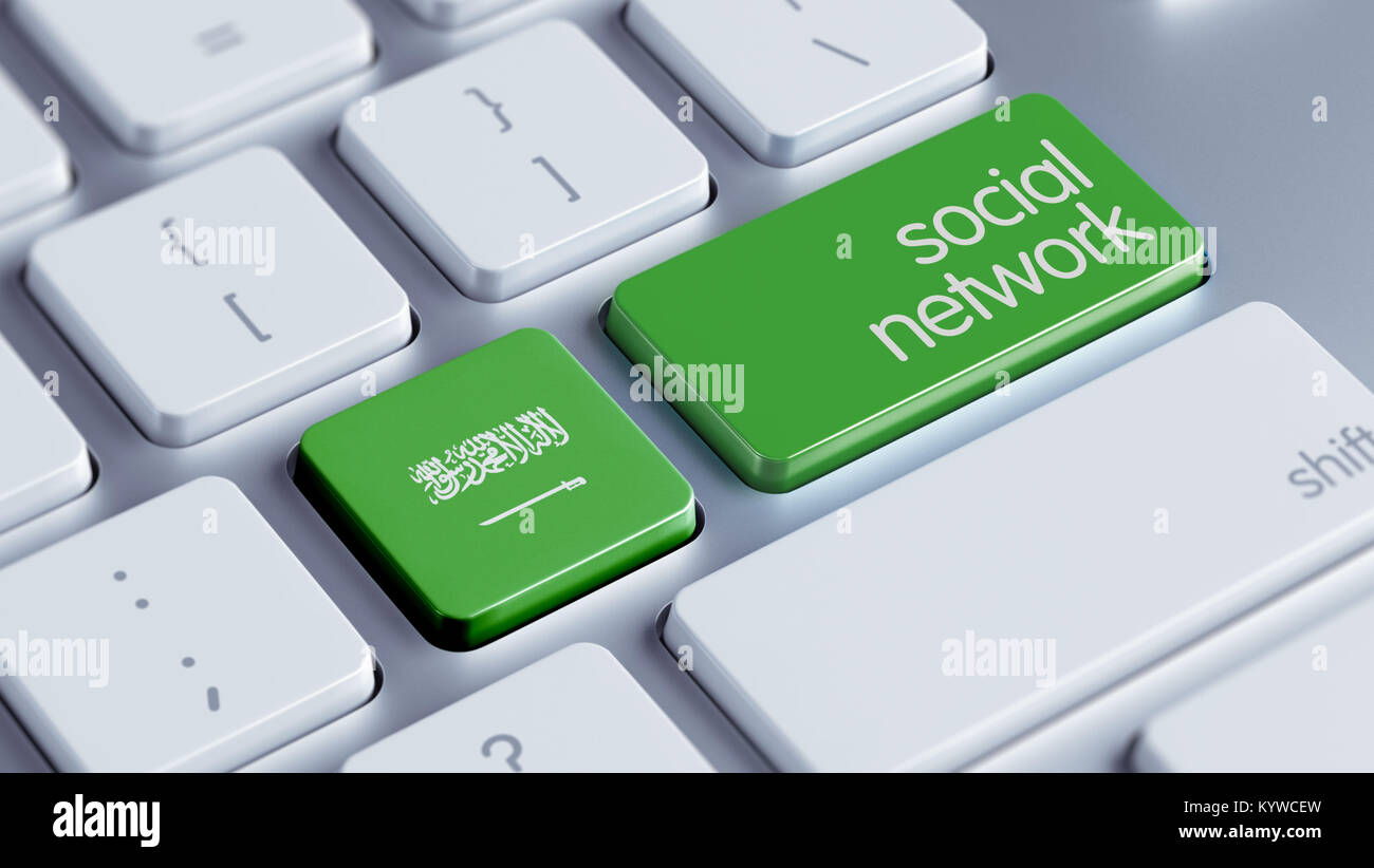 Saudi Arabia High Resolution Social Network Concept Stock Photo Alamy