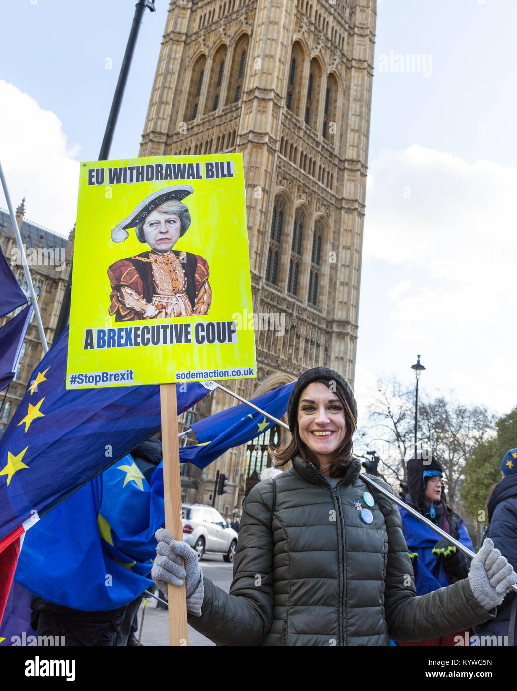 Westminster, London, 16th Jan 2018. On the day that MPs return to ...