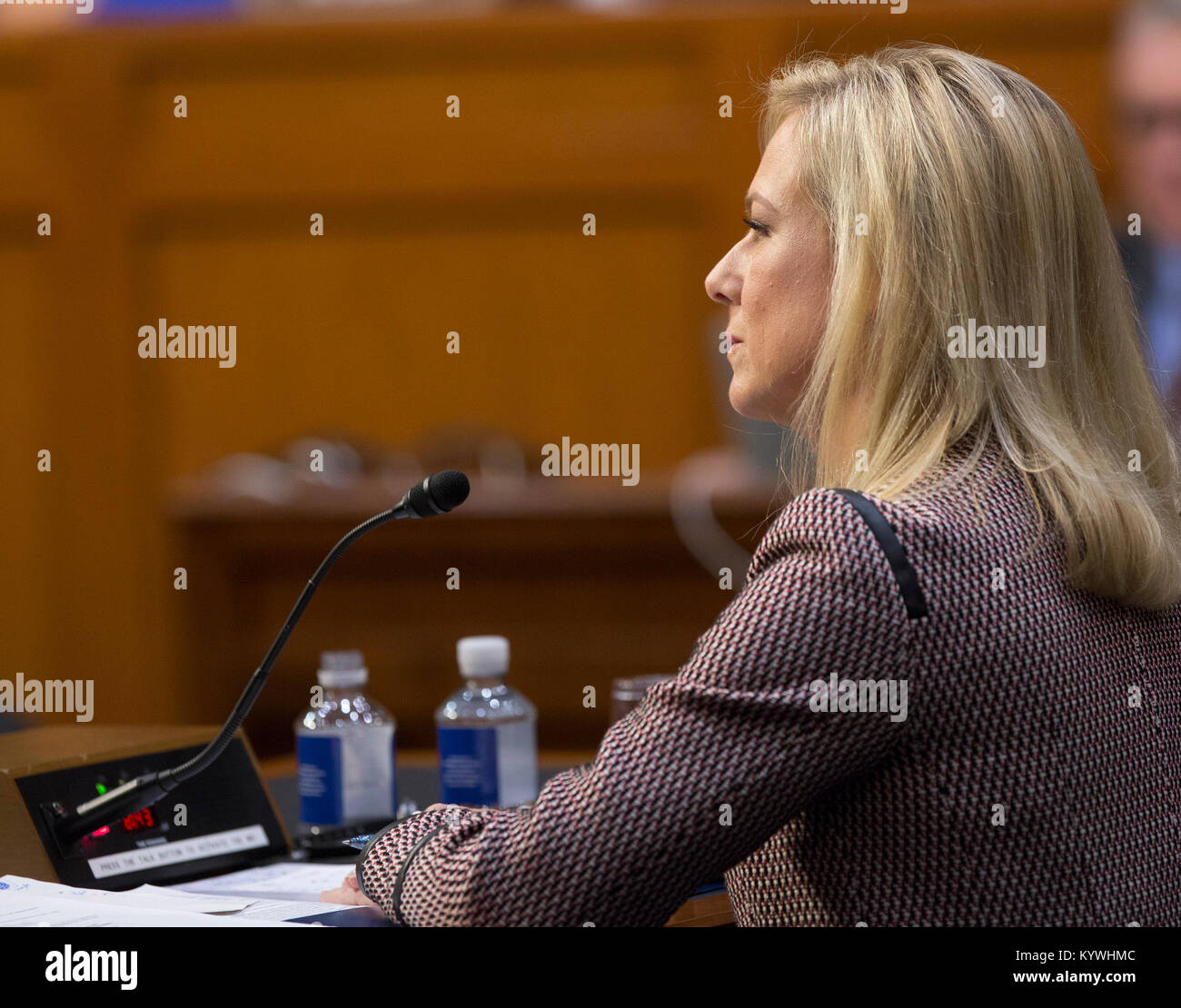 United States Secretary of Homeland Security Kirstjen Nielsen appears before the Senate Judiciary Committee on Capitol Hill, January 16, 2017. Credit: Chris Kleponis/CNP /MediaPunch Stock Photo