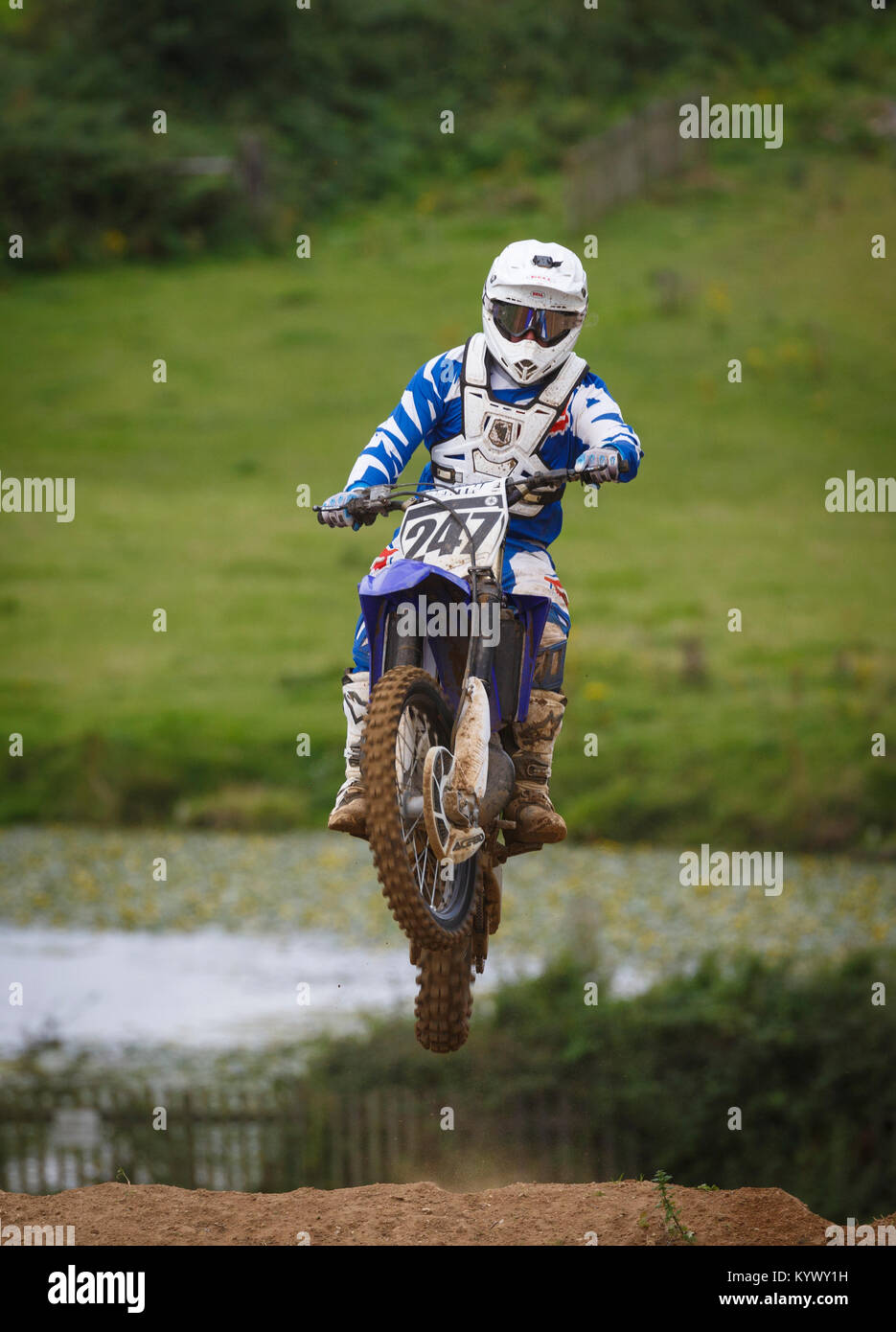 Lee Keyton on the Yamaha 250 at the NGR & ACU Eastern EVO Championships ...