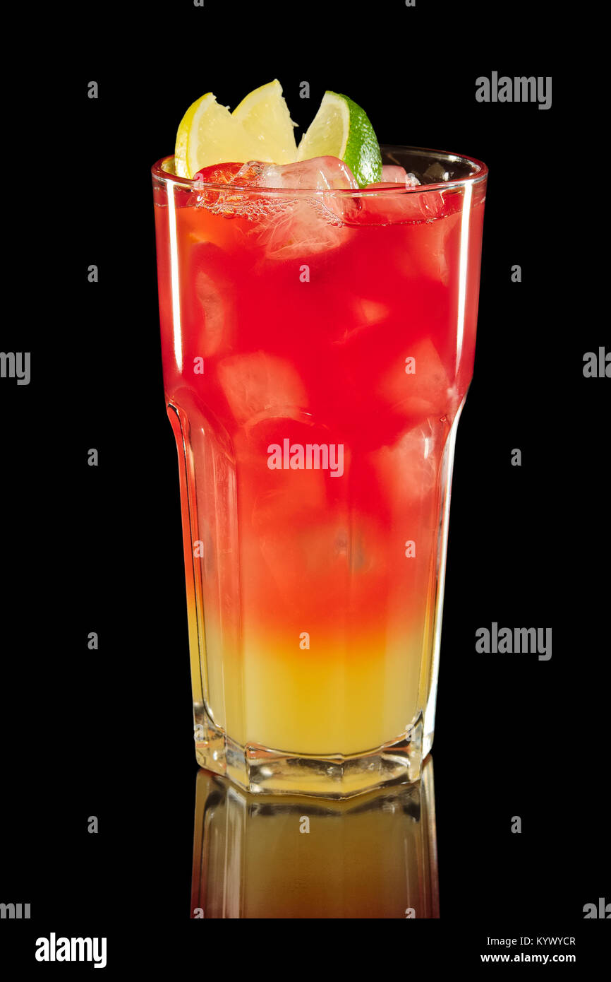 Fresh cold drink in highball glass Stock Photo