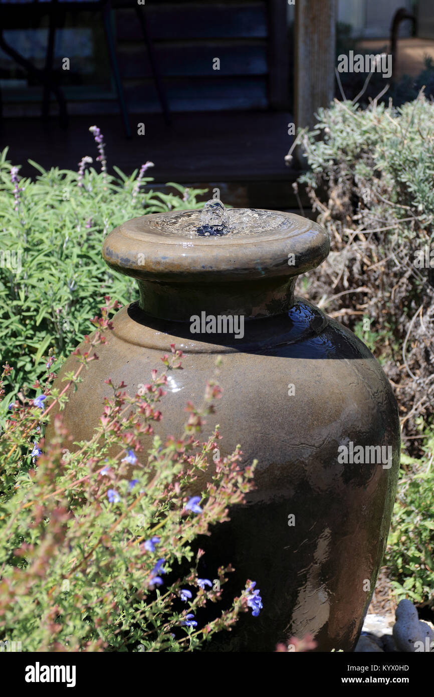 Garden Decoration Water Fountain Stock Photo