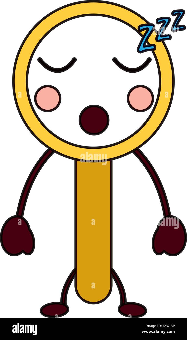 magnifying glass kawaii icon image Stock Vector Image & Art - Alamy