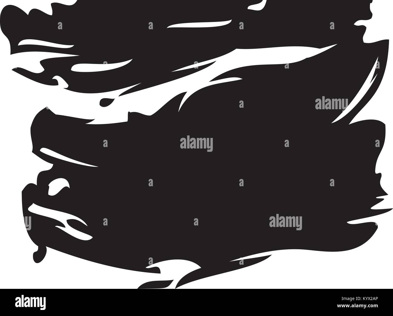 ink brush stroke and texture black paint Stock Vector Image & Art - Alamy