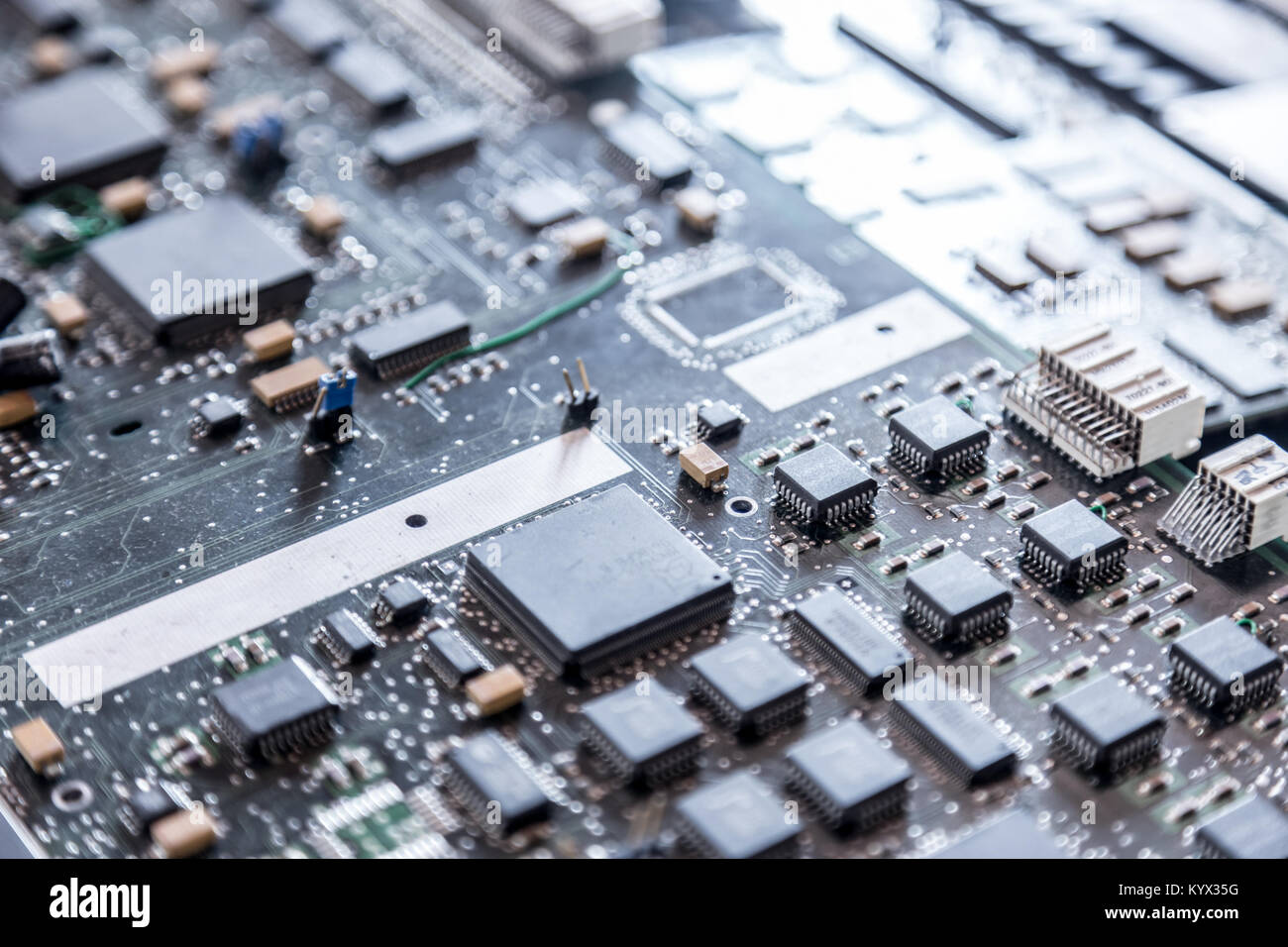 Close up of electronic circuit board Stock Photo - Alamy