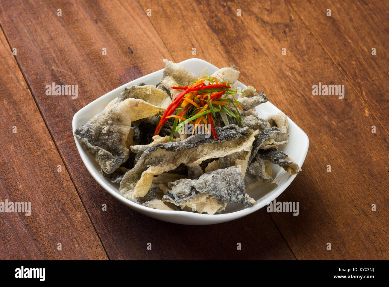 Crispy fried fish Skin snack Stock Photo Alamy