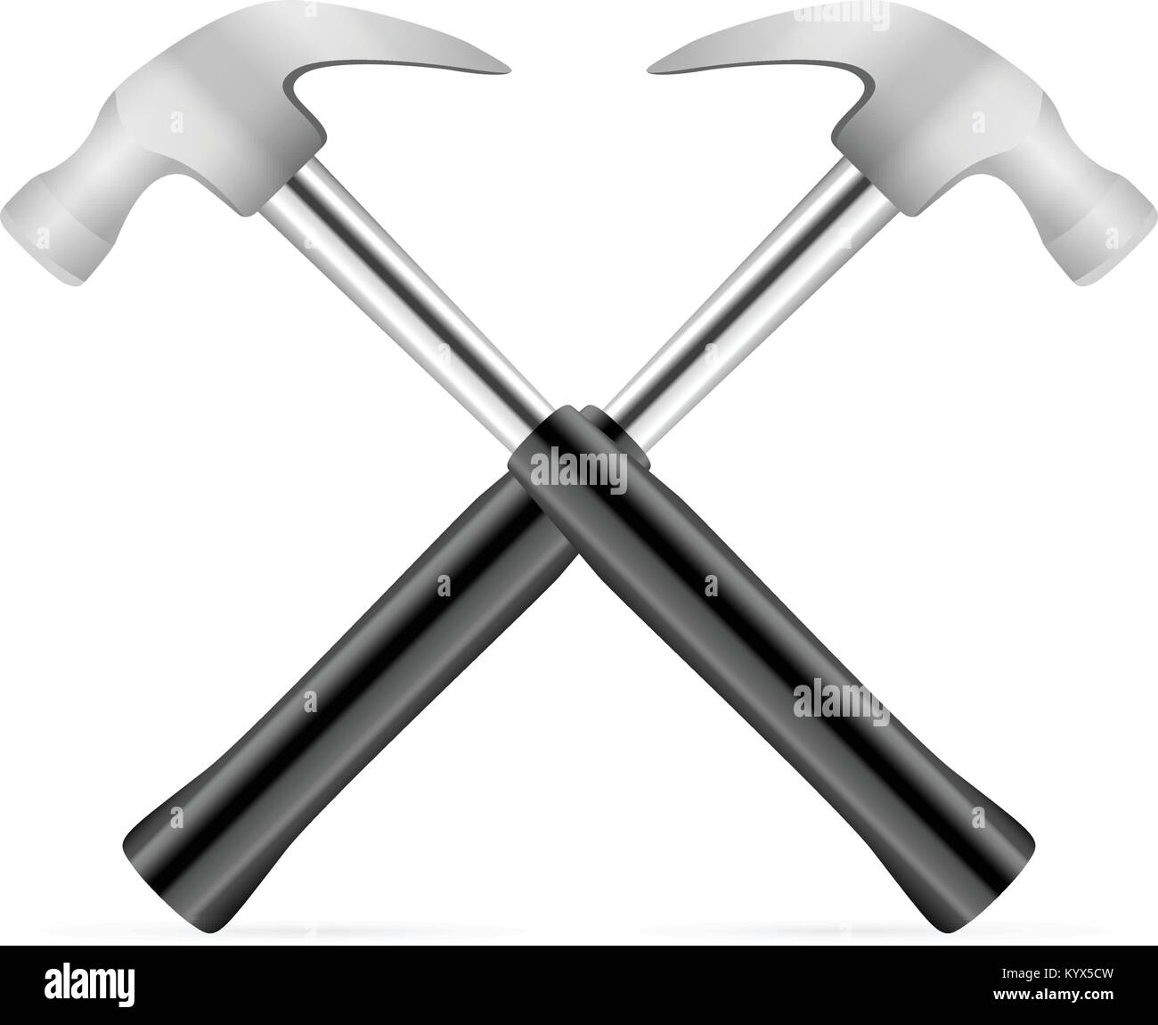 Hammer on a white background. Vector illustration Stock Vector Image ...