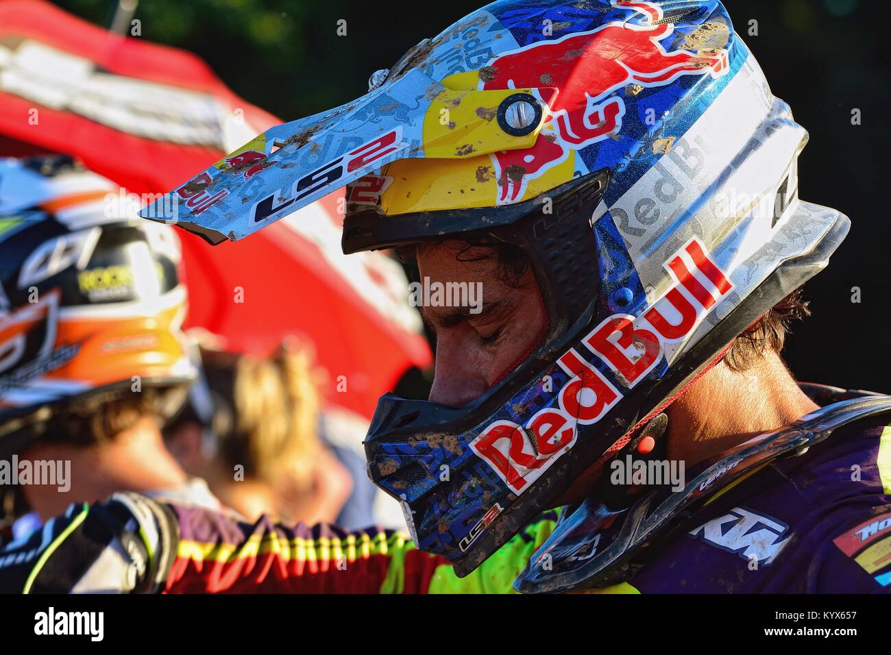 Red bull helmet hi-res stock photography and images - Alamy