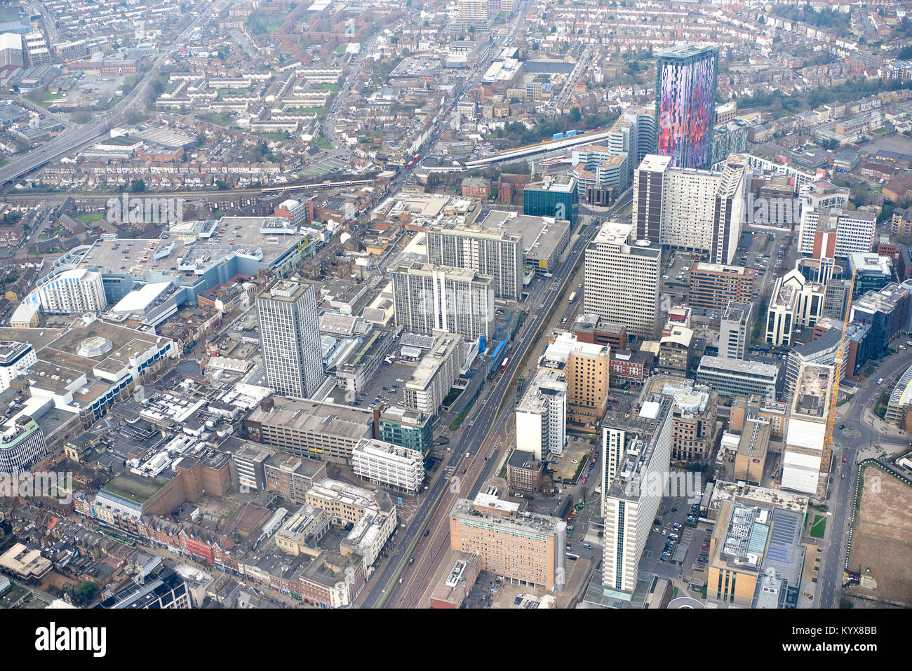 Croydon Aerial View High Resolution Stock Photography and Images Alamy