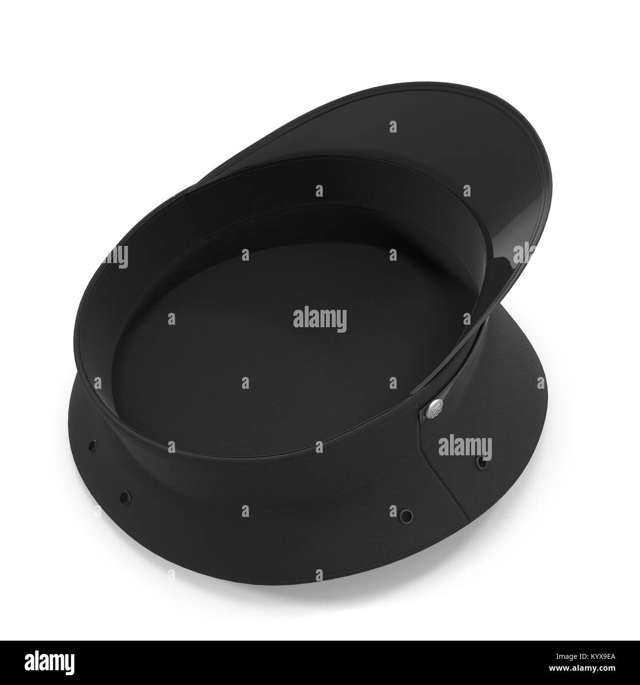 police flat cap isolated on white. 3D illustration Stock Photo Alamy