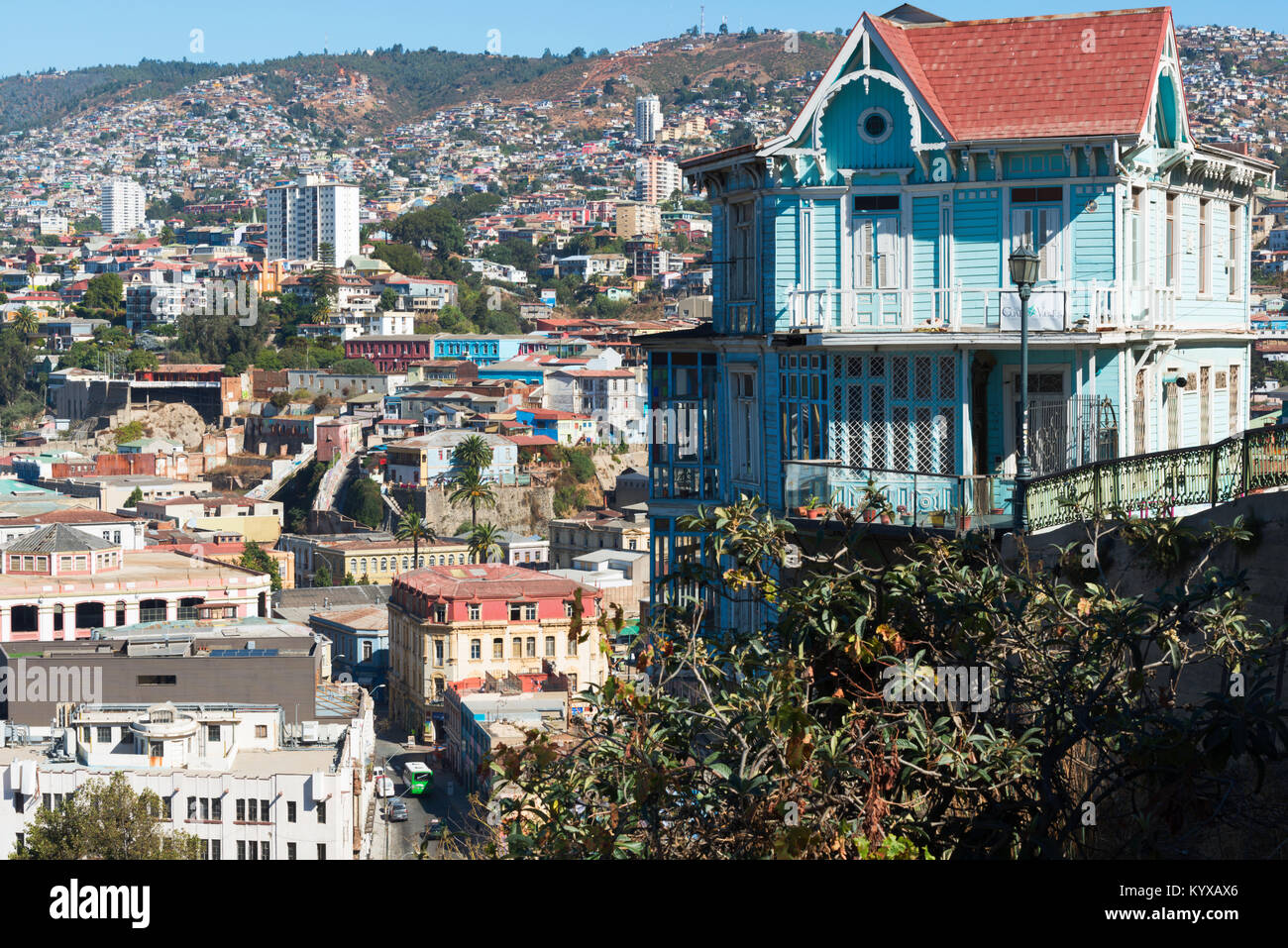 Valparaiso view, Chile Stock Photo