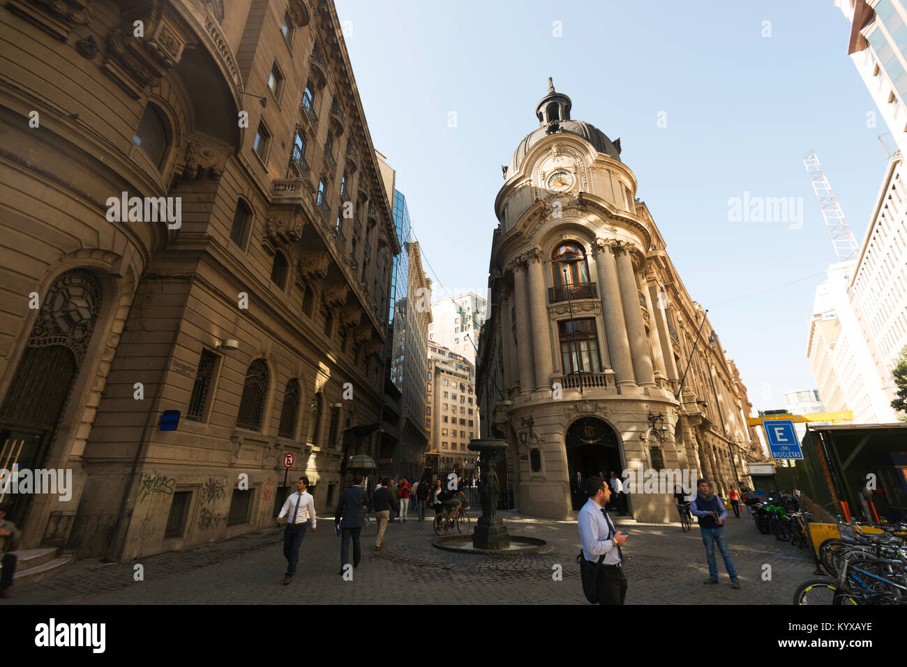 Santiago Stock Exchange, Chile Stock Photo