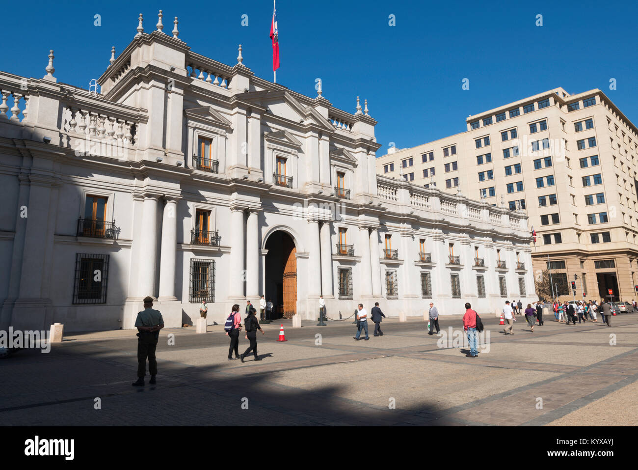 La Moneda Palace, Santiago, Chile Stock Photo