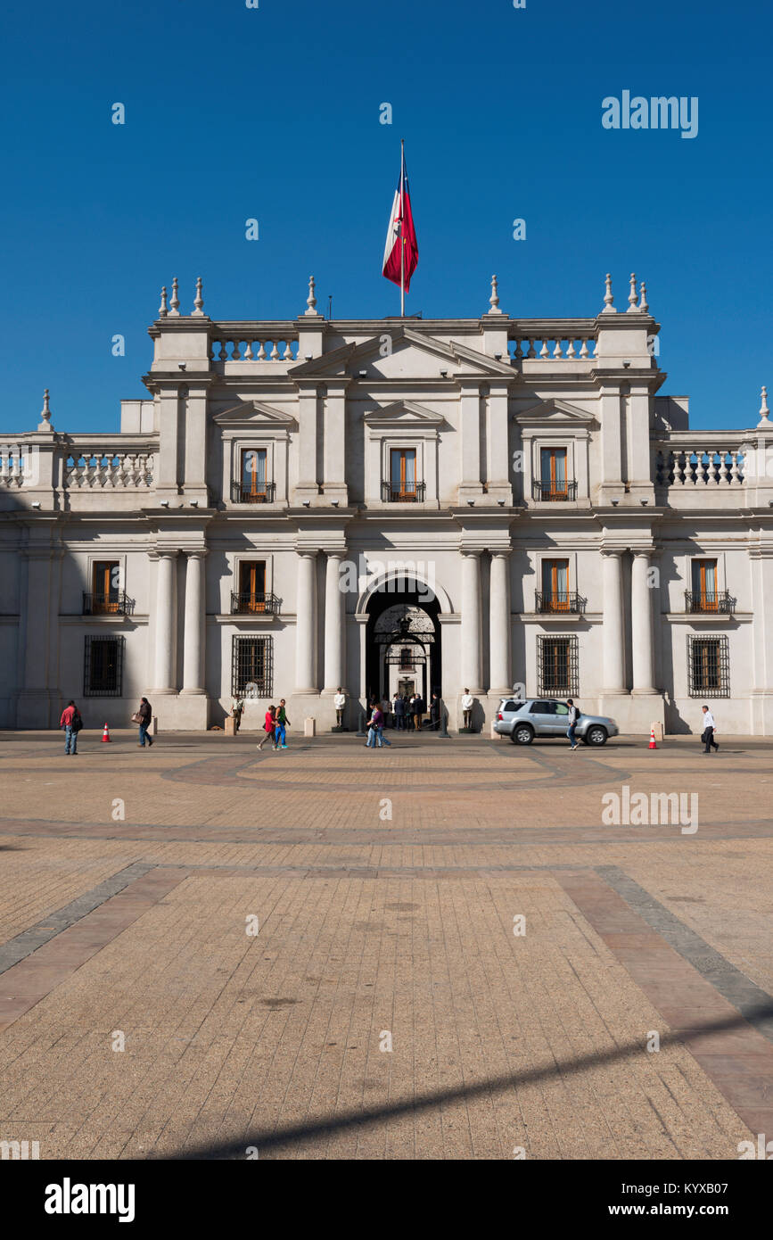 La Moneda Palace, Santiago, Chile Stock Photo