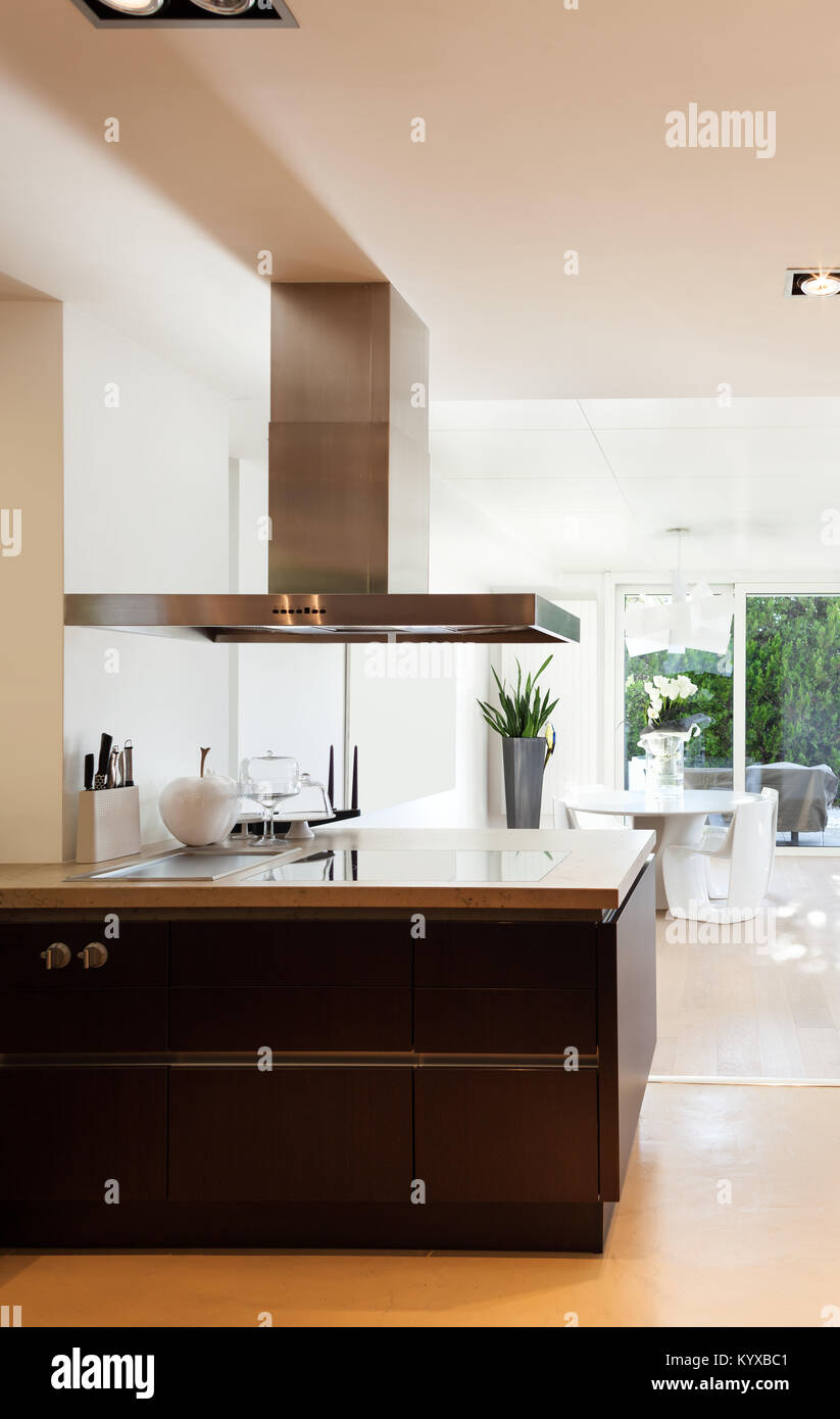 beautiful interiors of a modern house, domestic kitchen Stock Photo - Alamy