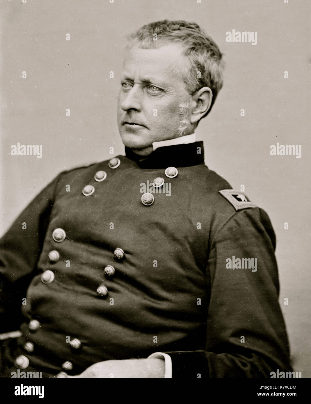 Portrait of Maj. Gen. Joseph Hooker, officer of the Federal Army Stock Photo