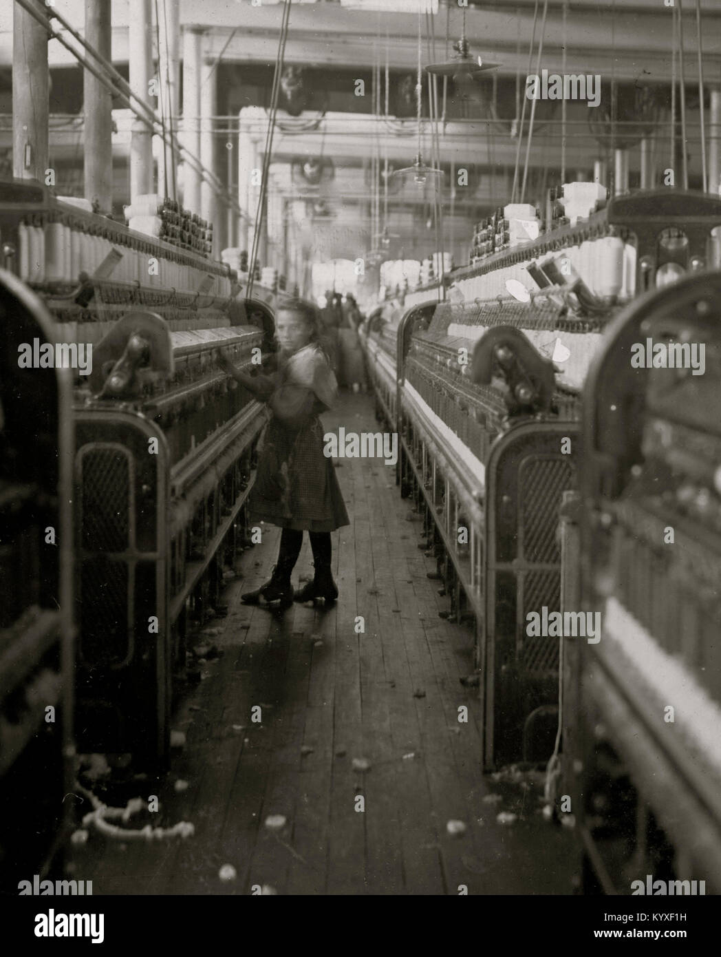 Little spinner in Mollahan Cotton Mills, Newberry, S.C. Many others as