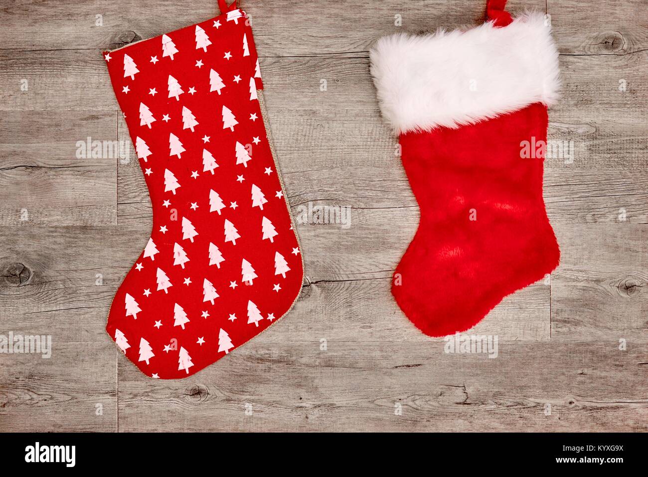A studio photo of a christmas stocking Stock Photo - Alamy
