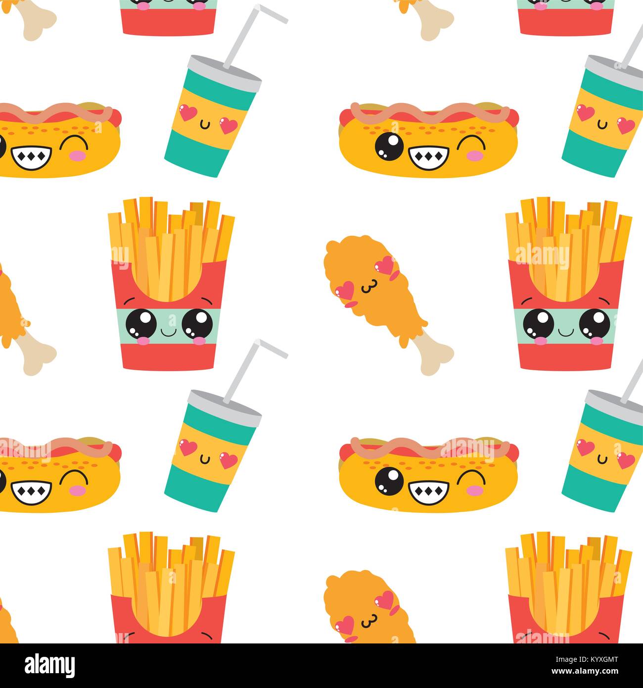 Fast food background Stock Vector Image & Art - Alamy