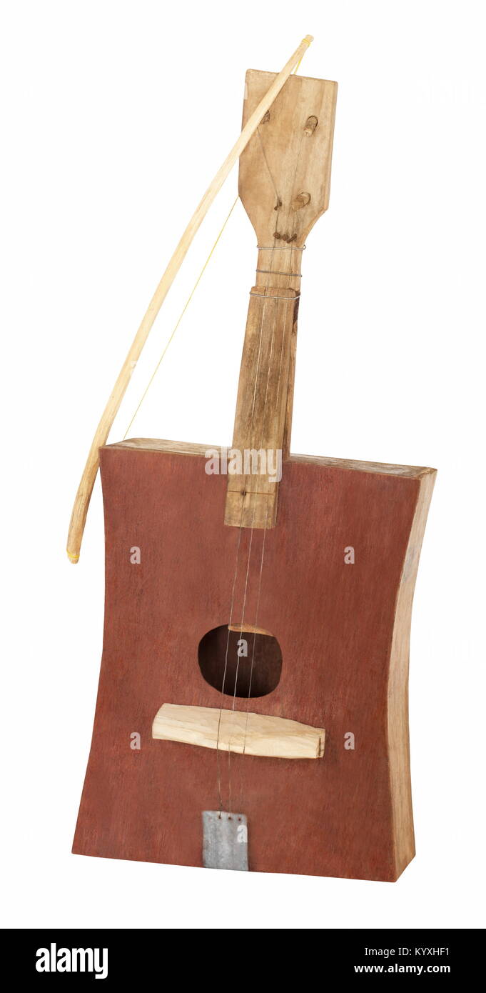 african guitar from recycled materials Stock Photo Alamy