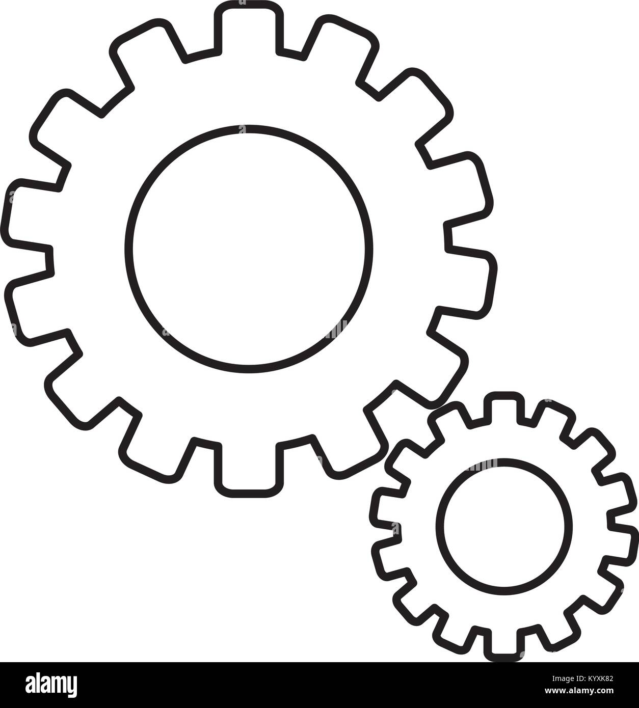 Isolated gear design Stock Vector Image & Art - Alamy