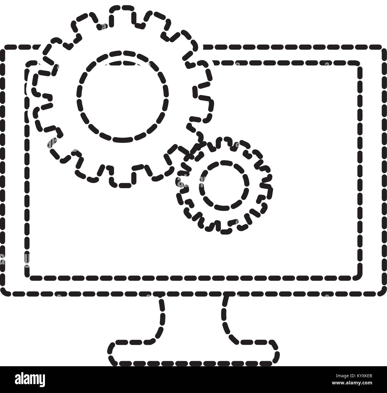 Computer Design Stock Image Isolated computer design Stock Vector Image & Art - Alamy