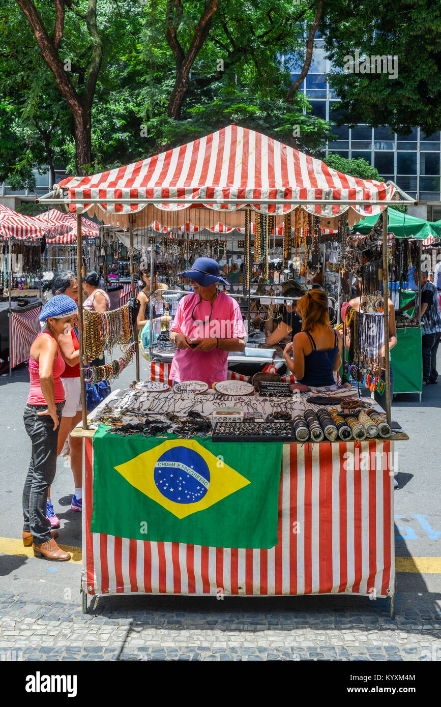 Stand at Belo Horizonte's Hippy fair Stock Photo