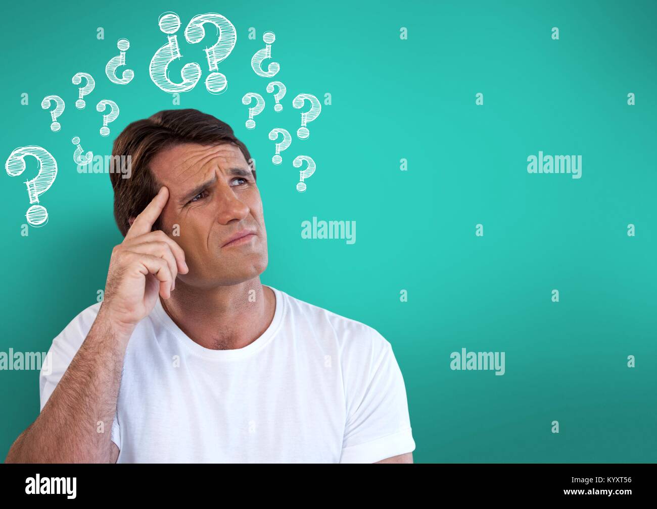 Scratching head question mark hires stock photography and images Alamy