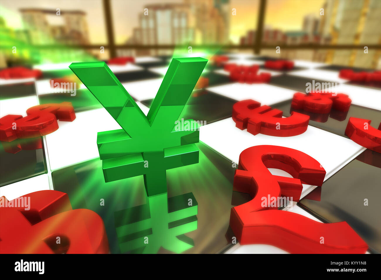 3d silver currency symbols hi-res stock photography and images - Alamy
