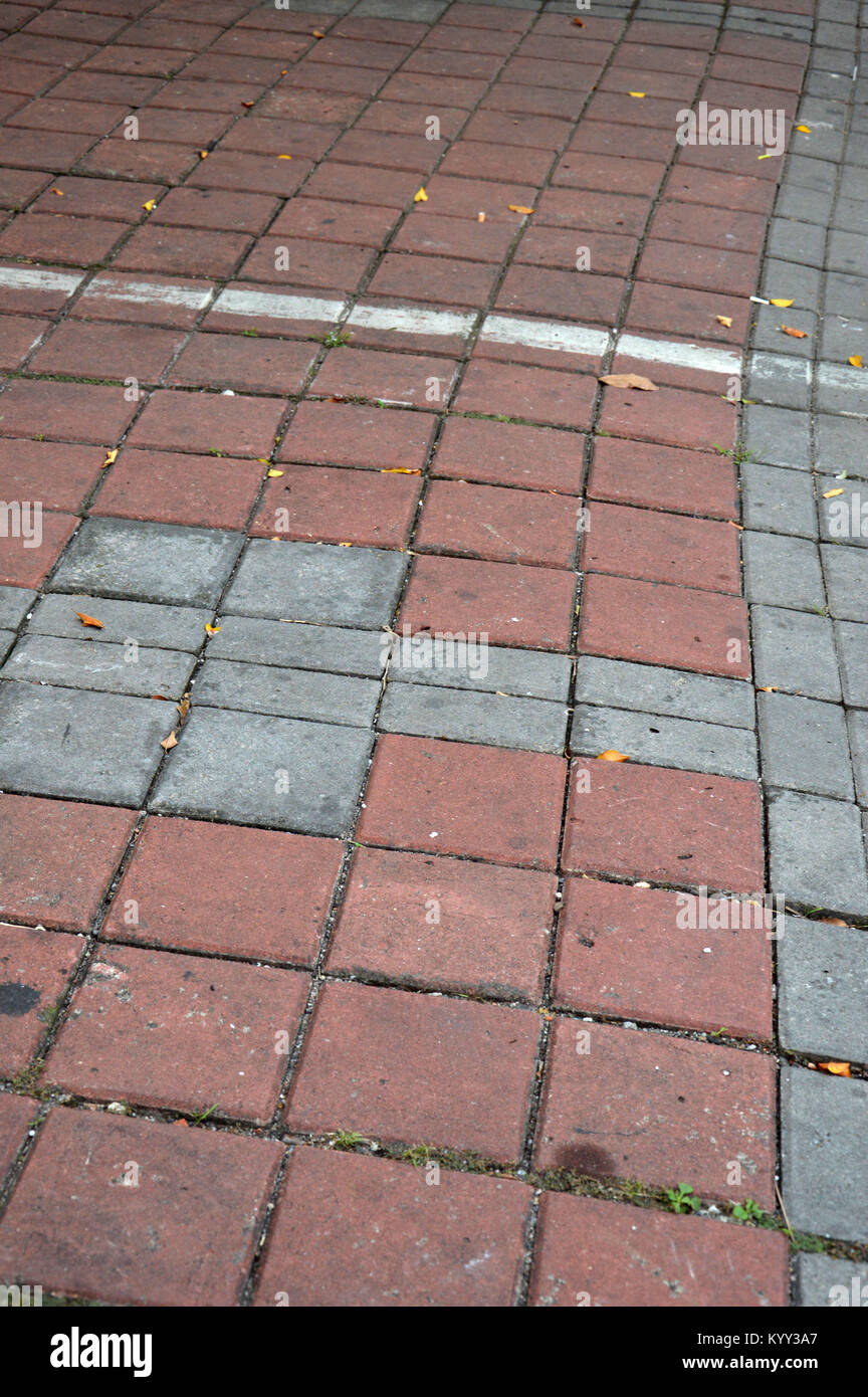 pattern on the footpath paving block Stock Photo - Alamy