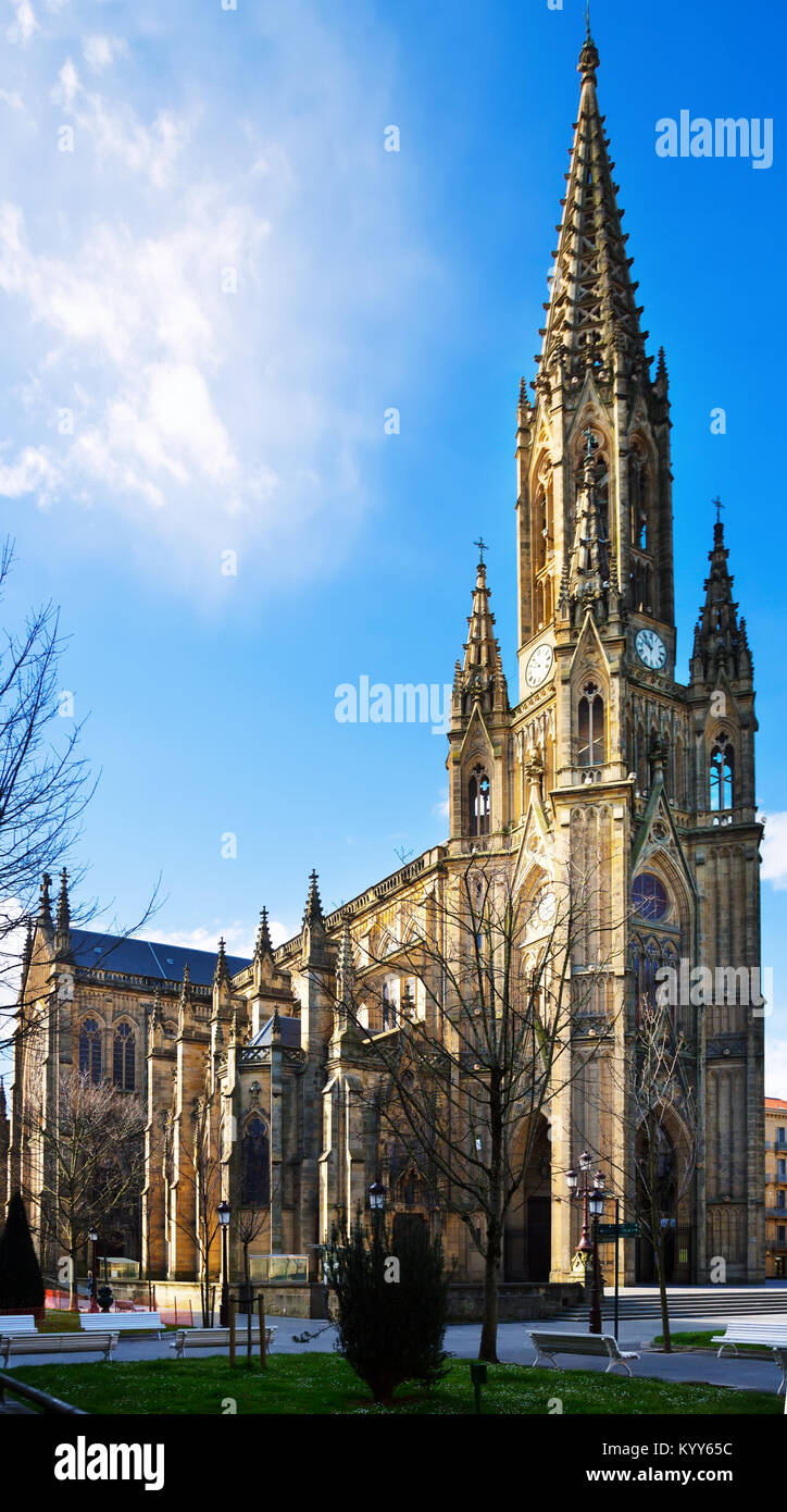 Day view of Cathedral of the Good Shepherd in San Sebastian Stock Photo Alamy Day view of Cathedral of the Good Shepherd in San Sebastian Stock Photo Alamy