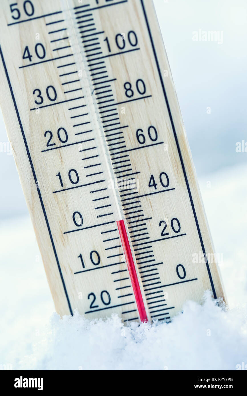 Outdoor Thermometer Wall House Shows Very Low Temperature Degrees Celsius  Stock Photo by ©Iri_sha 242822634