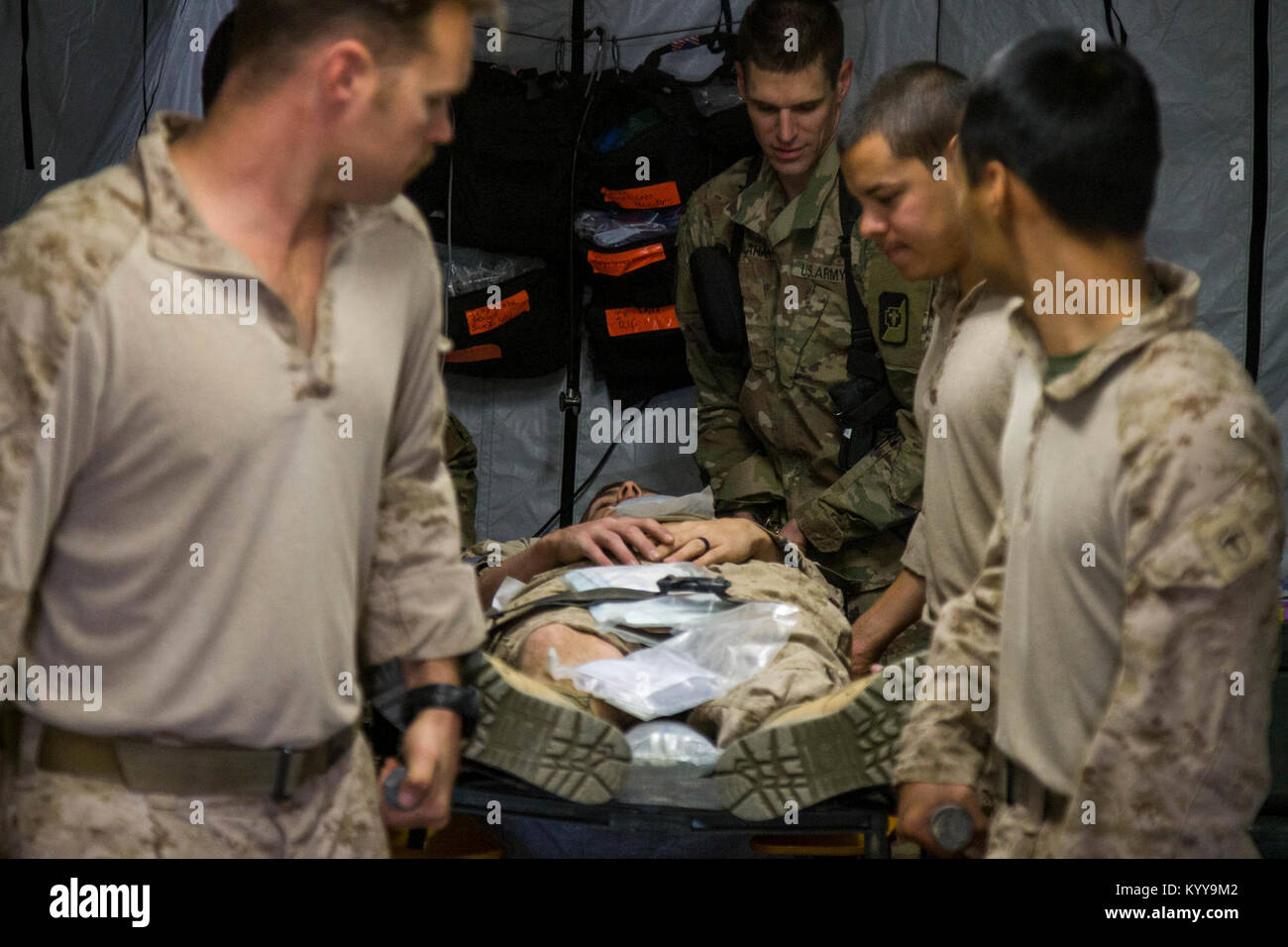 Sailors with the Shock Trauma Platoon, Special Purpose Marine Air ...