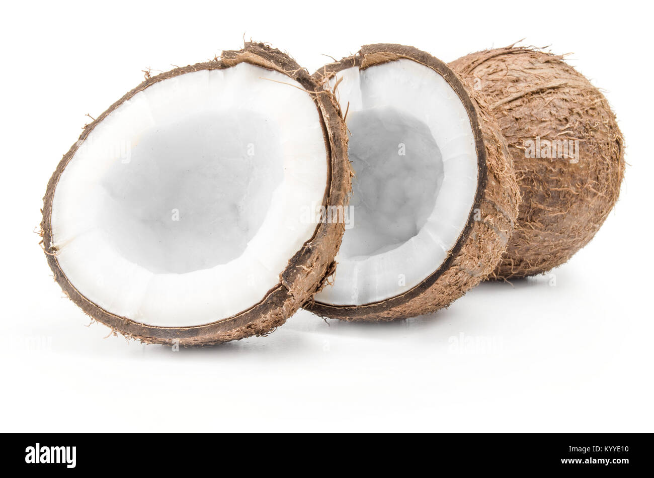 Coconut on a white background Stock Photo