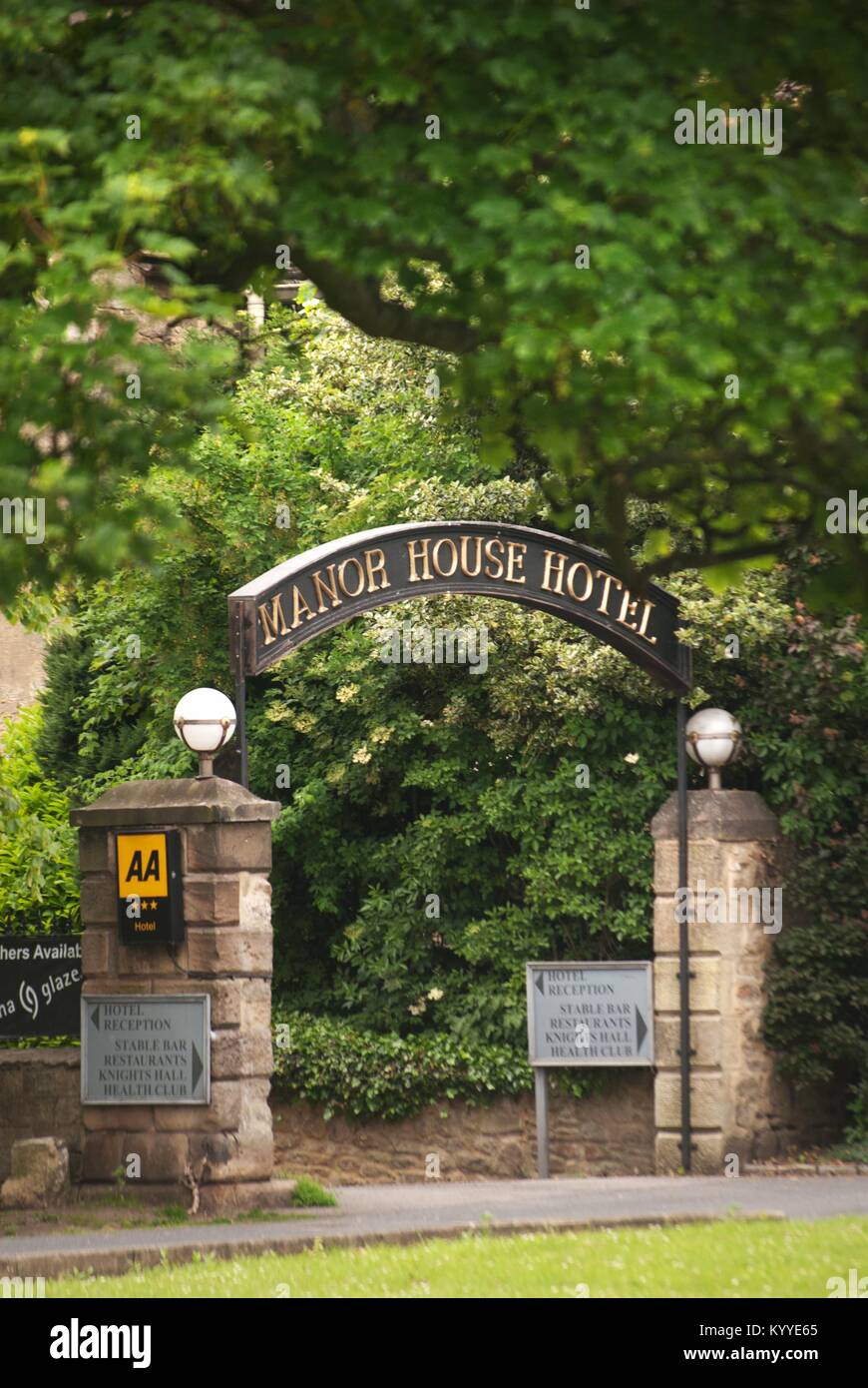 Manor House Hotel, West Auckland, County Durham Stock Photo Alamy