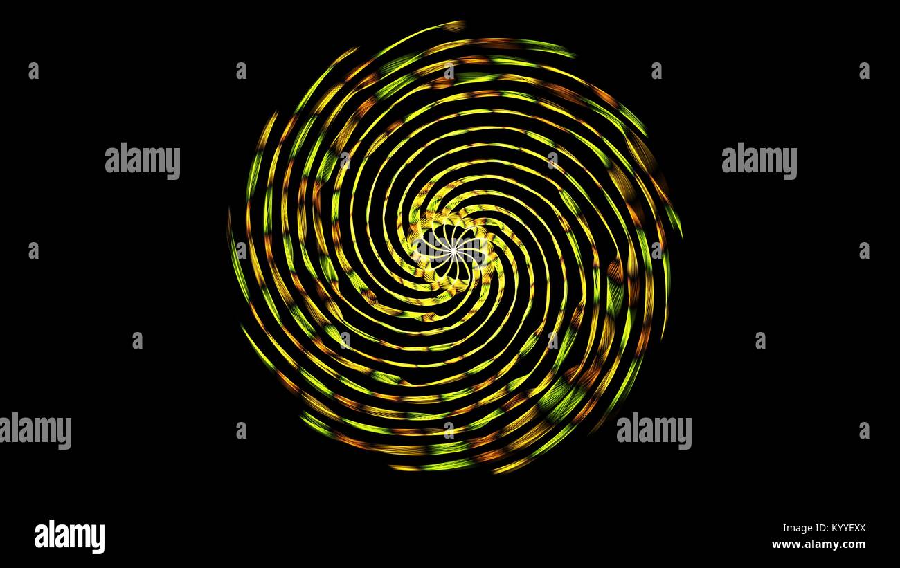 Abstract swirling light against black background. Flame spiral series ...