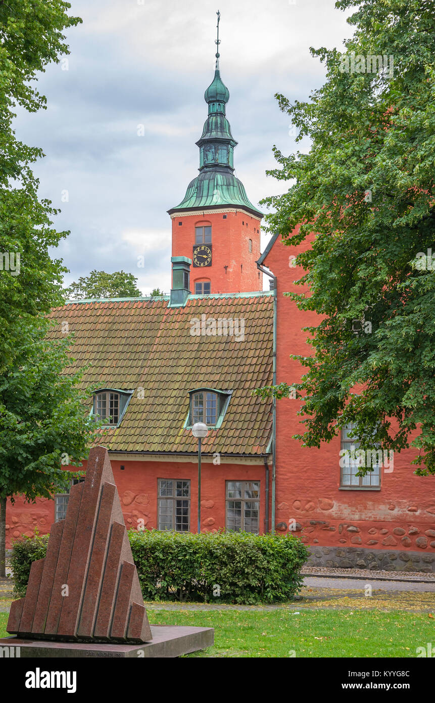 View of Halmstad Castle (Halmstads slott), Halmstad Municipality, Halland County, Sweden. Stock Photo