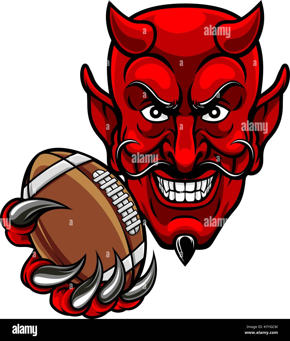 Devil American Football Sports Mascot Stock Vector Image & Art Alamy