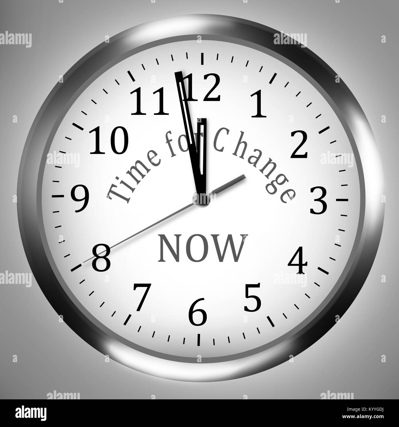 Time For Change Clock Business Ilustration Idea Concept Stock Photo Alamy