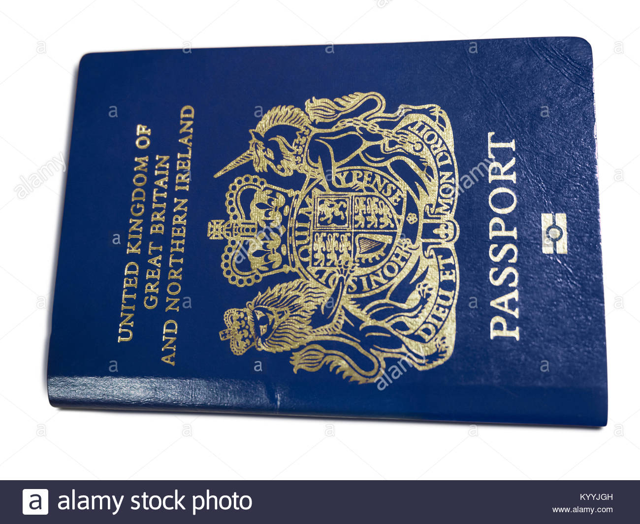 Blue UK passport Stock Photo Alamy