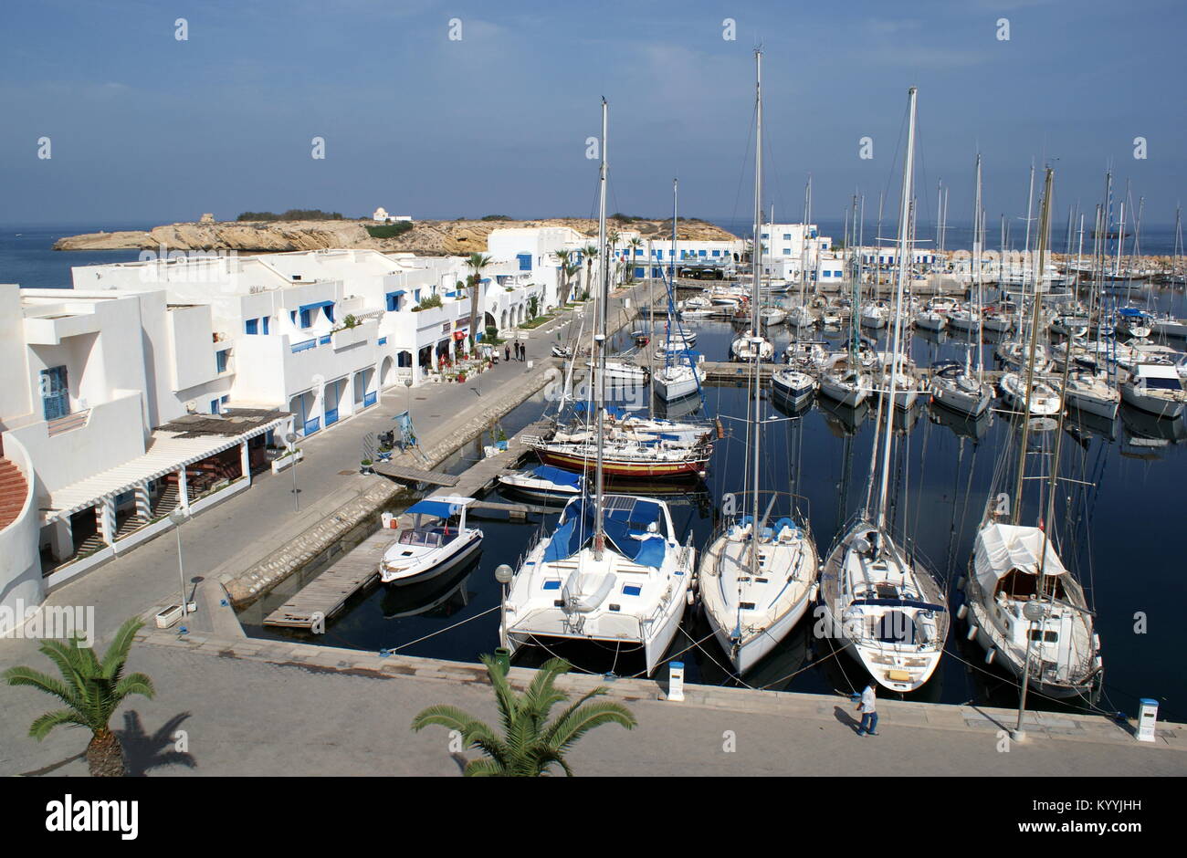 View of Cap Monastir marina, Monastir, Tunisia Stock Photo Alamy