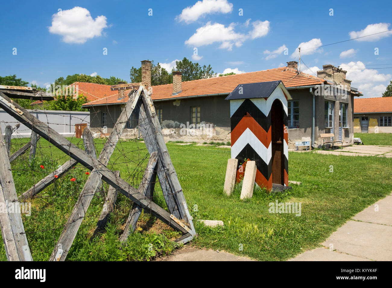 The Red Cross Camp Museum, Nis, Serbia, adopted by the Nazis during World War II as a transit camp. Also known as 12 February Camp. Stock Photo